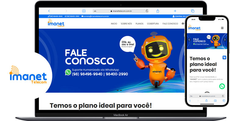 Site para provedor de internet