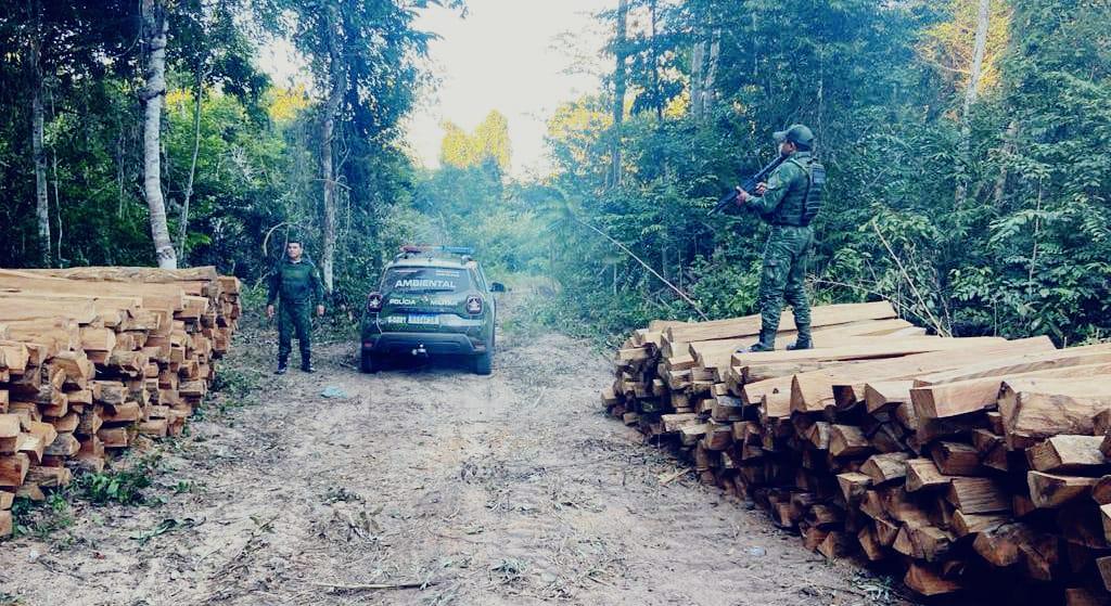 Homem é preso pela PM por extração ilegal