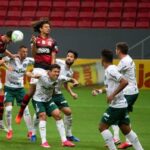 Flamengo x Palmeiras se enfrentaram na Série A. Créditos: Reprodução Twitter